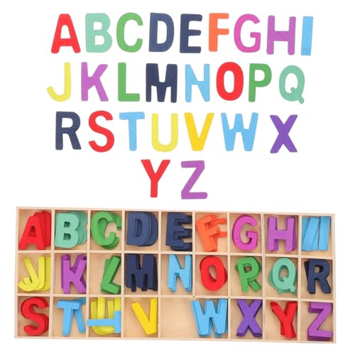 NAMOARLY Holz Alphabet Buchstaben Set mit Aufbewahrungsfach Buntes Lernspielzeug für Interaktives Wiederverwendbares Puzzle Montessori für Vorschule und Partydekoration NAMOARLY Holz Alphabet Buchstaben Set mit Aufbewahrungsfach Buntes Lernspielzeug für Interaktives Wiederverwendbares Puzzle Montessori für Vorschule und Partydekoration von NAMOARLY