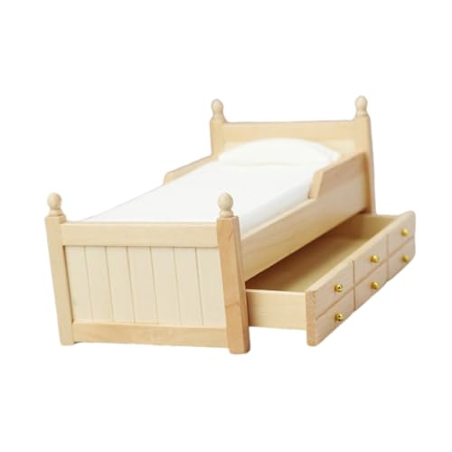NAMOARLY Holz Bett Für Schlafzimmer Dekoration DIY Zubehör Ideales Für Puppenhausliebhaber NAMOARLY Holz Bett Für Schlafzimmer Dekoration DIY Zubehör Ideales Für Puppenhausliebhaber von NAMOARLY