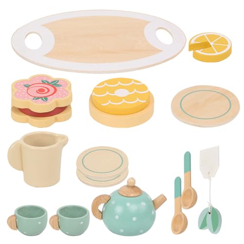 NAMOARLY Holzspielzeug Teeservice Für 15 Teiliges Set Mit Und Tassen Ideal Für Rollenspiele Und Teepartys Perfekt Als Für ädchen Und Jungen NAMOARLY Holzspielzeug Teeservice Für 15 Teiliges Set Mit Und Tassen Ideal Für Rollenspiele Und Teepartys Perfekt Als Für ädchen Und Jungen von NAMOARLY