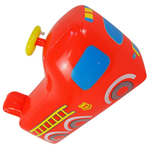 NAMOARLY Aufblasbares Feuerwehrauto Hüpfburgen Und Hüpfburgen Hüpfendes Springen Wannenspielzeug Autos Spielzeug Draussen Feuerwehrauto-Ballon Kind Das Bett PVC Montieren von NAMOARLY