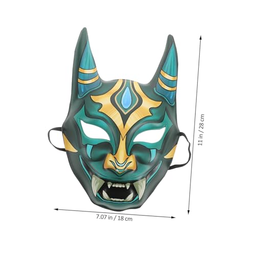 NAMOARLY Japanische Cosplay Maske Oni Hannya Wiederverwendbar Unisex Halloween Kostüm Bühnenmaske für Party und Traditionelle Aufführung von NAMOARLY