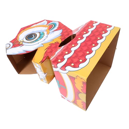 NAMOARLY Karton Löwentanz Kostüm Jungen Und Mädchen Tragbares Spielzeug Spielset Kreativität Spaß NAMOARLY Karton Löwentanz Kostüm Jungen Und Mädchen Tragbares Spielzeug Spielset Kreativität Spaß von NAMOARLY