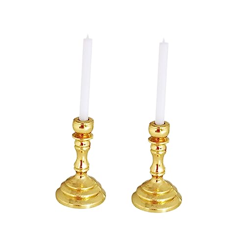 NAMOARLY Kerzenständer Für Puppenhaus Hochwertiges Küchenmodell Zubehör Goldene Kerzenhalter Für Miniaturszenen Für Dekoration Und Spielzeugmodelle NAMOARLY Kerzenständer Für Puppenhaus Hochwertiges Küchenmodell Zubehör Goldene Kerzenhalter Für Miniaturszenen Für Dekoration Und Spielzeugmodelle von NAMOARLY