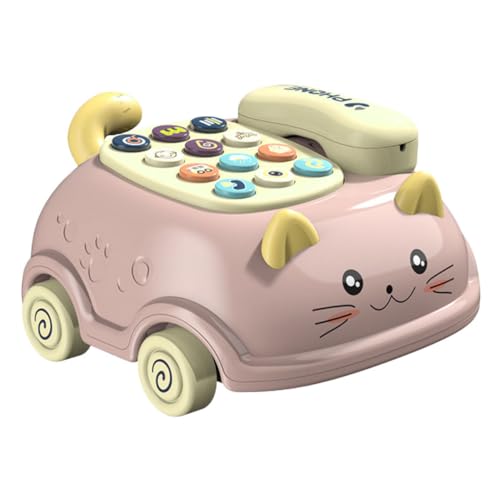NAMOARLY Kindertelefon mit Katzenmotiv Multifunktionales Sprachspielzeug für Kleinkinder Mehrsprachiges Lernspielzeug Hand Auge Koordination und Hörvermögen Batteriebetrieben Geeignet für NAMOARLY Kindertelefon mit Katzenmotiv Multifunktionales Sprachspielzeug für Kleinkinder Mehrsprachiges Lernspielzeug Hand Auge Koordination und Hörvermögen Batteriebetrieben Geeignet für von NAMOARLY