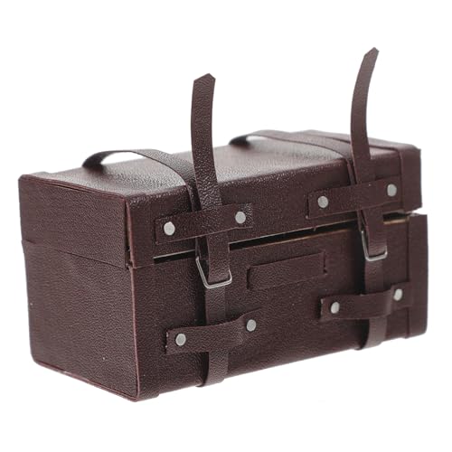 NAMOARLY Kleines, Miniatur-holzkiste, Vintage-aufbewahrungsbox, Puppenhaus, Dekorativer Kleiner Aufbewahrungskoffer von NAMOARLY