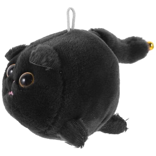 NAMOARLY Katze Plüsch Stofftier Spielzeug Schütteln Schwarze Katze Puppe Geburtstagsgeschenk Für Jungen Und Mädchen von NAMOARLY