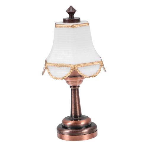 NAMOARLY LED Tischleuchte Dekorative Schreibtischlampe Für Puppenhaus Zubehör Handgefertigte Europäische Stil Lampe Für Mikrolandschaft Deko von NAMOARLY