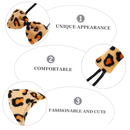NAMOARLY Leoparden Kostüm Set Teilig mit Leopardenohren Stirnband Weichem und Schleife Bequemes Tierkostüm Zubehör für Party Fasching Halloween und Kostümspiele NAMOARLY Leoparden Kostüm Set Teilig mit Leopardenohren Stirnband Weichem und Schleife Bequemes Tierkostüm Zubehör für Party Fasching Halloween und Kostümspiele von NAMOARLY