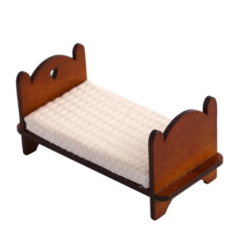 NAMOARLY Maßstab Holz Mini Bett Für Puppenhaus DIY Möbelstück Kinderzimmer Dekoration Miniatur Schlafzimmer Zubehör Puppenmöbel Für Kreative Spielideen NAMOARLY Maßstab Holz Mini Bett Für Puppenhaus DIY Möbelstück Kinderzimmer Dekoration Miniatur Schlafzimmer Zubehör Puppenmöbel Für Kreative Spielideen von NAMOARLY