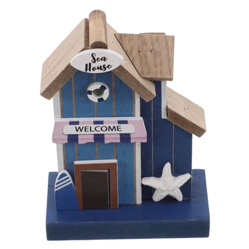 NAMOARLY Mediterrane Miniatur Strandszene Aus Holz Küsten Dekoration Für Puppenhaus Nautische Skulpturen Und Accessoires Perfekte Heimdekoration Für Strandliebhaber von NAMOARLY
