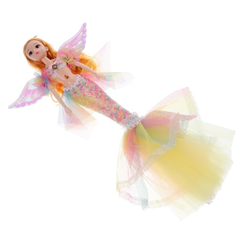 NAMOARLY Meerjungfrau Puppe Mit Abnehmbaren Kleid Bezauberndes Spielzeug Für Mädchen Fördert Kreative Abenteuer Und Motorische Fähigkeiten Zum Geburtstag Oder Besonderen Anlässen von NAMOARLY