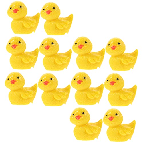 NAMOARLY Mini Resin Ducks Mini Enten Figuren Harz Miniatur Enten Für Kuchen Dekoration Und Gartenornamente Üße Mini Figuren Für Bastelprojekte Und Landschaftsgestaltung Mini Ducks von NAMOARLY