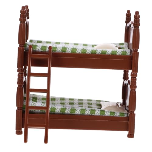 NAMOARLY Mini-Etagenbett-Kinderspielzeug winzig Mini-Puppenhausmöbel Spielzeugbett Koje für Toys Mini House Accessory Puppenstubenmöbel aus Kunststoff Plastik Green NAMOARLY Mini-Etagenbett-Kinderspielzeug winzig Mini-Puppenhausmöbel Spielzeugbett Koje für Toys Mini House Accessory Puppenstubenmöbel aus Kunststoff Plastik Green von NAMOARLY