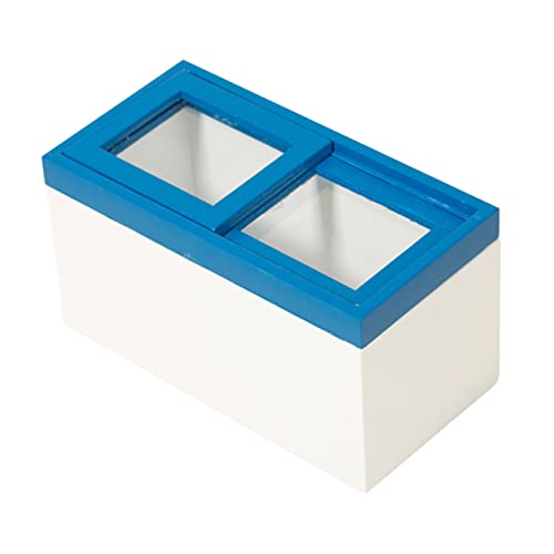NAMOARLY Mini -Gefrierschrankmodell kühlschrank horizontaler Mini-Gefrierschrank Mini Möbel kleine Hausdekoration Miniaturmöbel Holz Weiß von NAMOARLY
