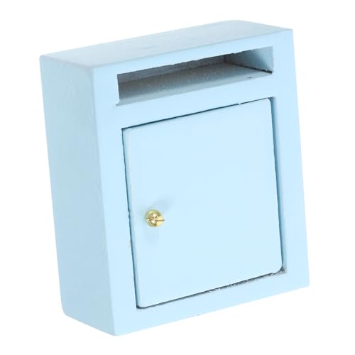 NAMOARLY Mini Puppenhaus Briefkasten Puppenhausmöbel Mini Hausdekoration Mini Briefkastenmodell Mini Hausbriefkasten Mikro Landschaftsbriefkasten Mini Briefkasten Ornament von NAMOARLY
