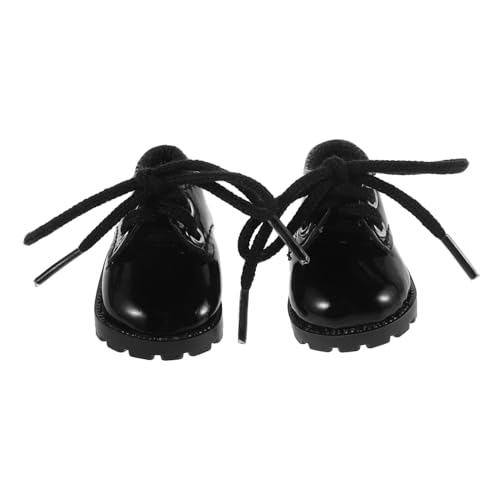 NAMOARLY Mini Puppenschuhe für Baumwollpuppen Simulierte Flache Lederschuhe Leicht Anzuziehen Langlebig und Stilvoll Niedliche Puppenhaus Zubehör für Puppenfamilien von NAMOARLY