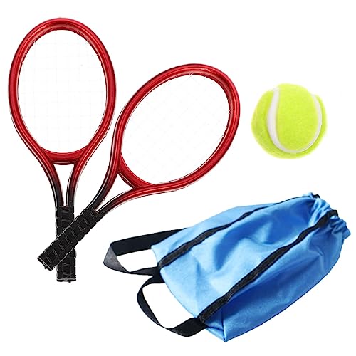 NAMOARLY Mini Tennisschläger Für Puppenhaus Dekoratives Für Inklusive Mini Tennisbällen Für Gartenfotografie Und Kreative Requisiten von NAMOARLY