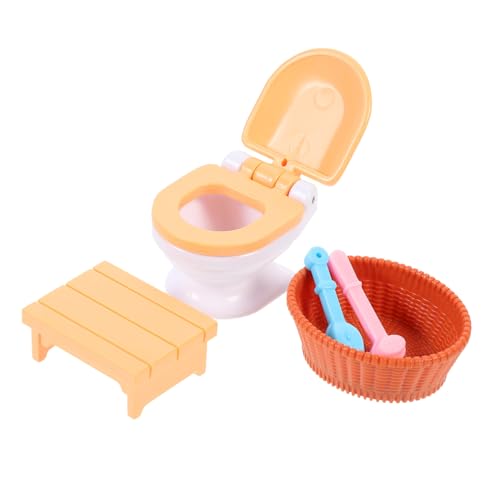 NAMOARLY Miniatur Badezimmermöbel Set Holz Möbel Modell Für Puppenhaus Miniatur Toilette Badezimmer Accessoires Für Kreative Rollenspiele NAMOARLY Miniatur Badezimmermöbel Set Holz Möbel Modell Für Puppenhaus Miniatur Toilette Badezimmer Accessoires Für Kreative Rollenspiele von NAMOARLY