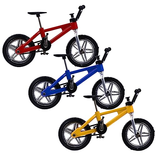 NAMOARLY Finger-Fahrrad-Spielzeug 3er-Pack Mini-Finger-fahrräder Aus Legierung Tragbar Bequem Zum Spielen Überall NAMOARLY Finger-Fahrrad-Spielzeug 3er-Pack Mini-Finger-fahrräder Aus Legierung Tragbar Bequem Zum Spielen Überall von NAMOARLY