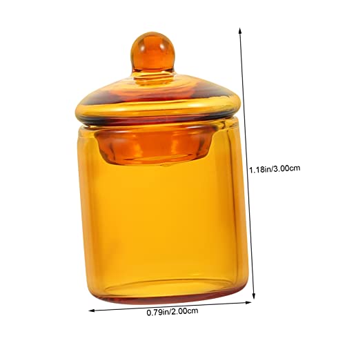 NAMOARLY Miniatur Glasdose Miniaturglas Flasche Puppenhaus Dekoration Schmuckdose Transparent Widerstandsfähig für DIY Puppenhaus Zubehör und Miniatur Landschaft von NAMOARLY