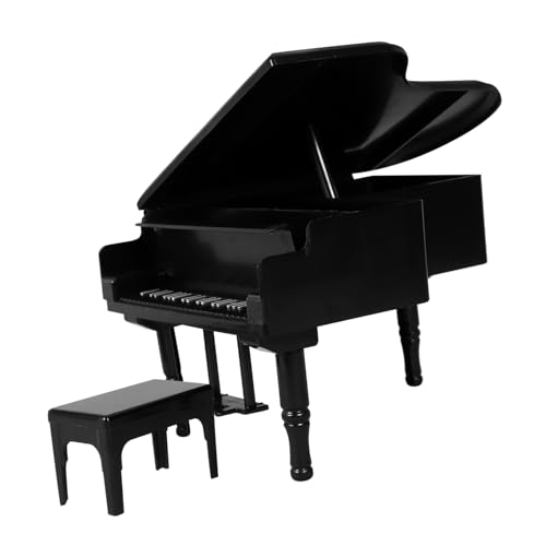 NAMOARLY Puppenhauseinrichtung 1 Set Miniatur Klavier Mit Hocker Und Noten Für Puppenhaus Dekoration Schwarzes Grand Piano Perfekt Als Zubehör Für Miniaturmöbel Und Puppenspielzeug NAMOARLY Puppenhauseinrichtung 1 Set Miniatur Klavier Mit Hocker Und Noten Für Puppenhaus Dekoration Schwarzes Grand Piano Perfekt Als Zubehör Für Miniaturmöbel Und Puppenspielzeug von NAMOARLY