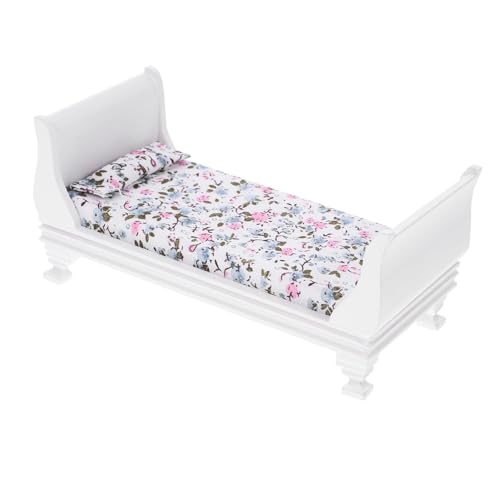 NAMOARLY Puppen Für Puppenhaus Miniatur Holzbett Für Puppenhaus Retro Einzelbett Öbel Für Schlafzimmer Niedliche Miniatur Öbel Für Perfektes Zubehör Für Puppenhaus Szenen Doll House for Girls NAMOARLY Puppen Für Puppenhaus Miniatur Holzbett Für Puppenhaus Retro Einzelbett Öbel Für Schlafzimmer Niedliche Miniatur Öbel Für Perfektes Zubehör Für Puppenhaus Szenen Doll House for Girls von NAMOARLY