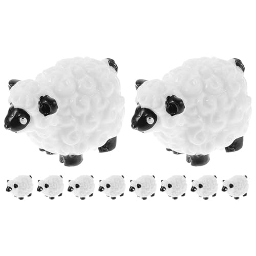 NAMOARLY Fee Outdoor Garten Tiere Figuren Schafe Spielzeug Mini Schafe Figurine Landschaft Verzierungen von NAMOARLY