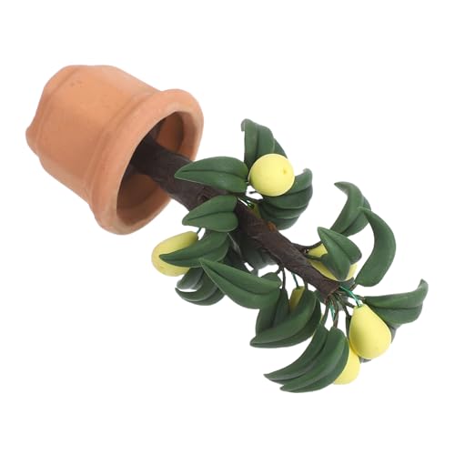 NAMOARLY Miniaturbäume Zum Basteln: Gefälschter Mini-birnbaum, Puppenhaus, Grünes Pflanzenmodell, DIY-szenendekoration, Simulierte Topfpflanze Für Den Feengarten NAMOARLY Miniaturbäume Zum Basteln: Gefälschter Mini-birnbaum, Puppenhaus, Grünes Pflanzenmodell, DIY-szenendekoration, Simulierte Topfpflanze Für Den Feengarten von NAMOARLY