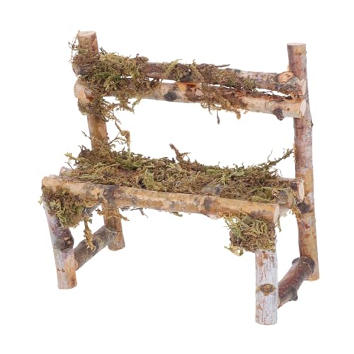 NAMOARLY Miniaturstuhl Modell Mini Dollhouse Bench Exquisit Kleiner Möbelpuppenhaus Dekoration Miniaturhaus Accessoire Miniatur Bench Propuhouse Stuhl von NAMOARLY