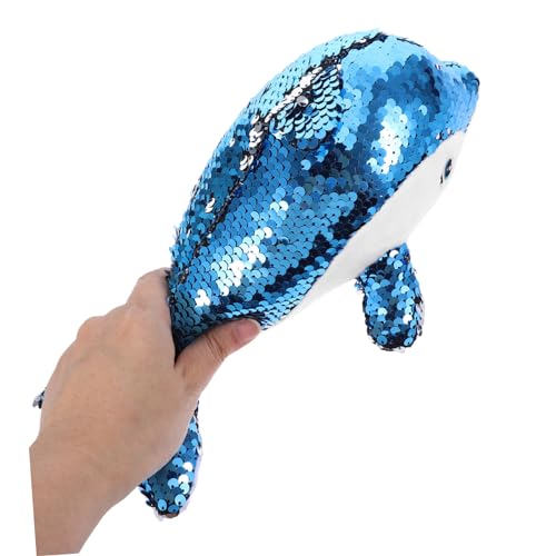 NAMOARLY Plüsch Delfin Kuscheltier Niedlicher Stofftier Delfin mit Pailletten Weiches Schwimmtier Kompakt und Anschmiegsam Einschlafhilfe für Erwachsene Blau NAMOARLY Plüsch Delfin Kuscheltier Niedlicher Stofftier Delfin mit Pailletten Weiches Schwimmtier Kompakt und Anschmiegsam Einschlafhilfe für Erwachsene Blau von NAMOARLY