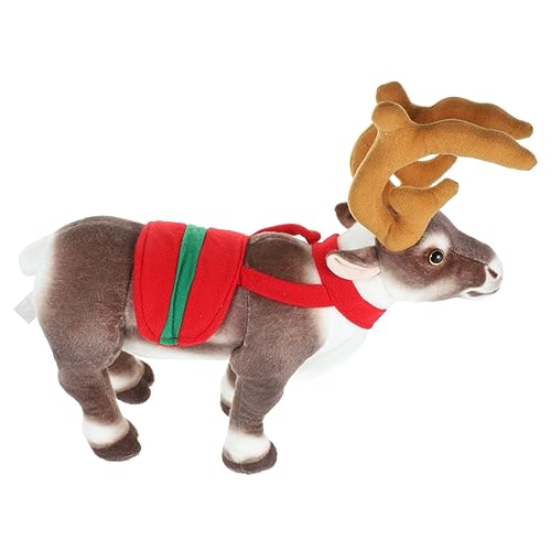 NAMOARLY Plüschbär Hirsch Elch Ornamente Haustier Hundespielzeug Tiere Weihnachtskuh Dinosaurier Weihnachtsanhänger Für Schmuck Weihnachtsdekoration Die Tier Elchfiguren von NAMOARLY