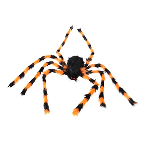 NAMOARLY Plüschtier Halloween kostüm Halloween Costume Soft Toy riesige Halloween-Spinne gruselige Fuzzy-Spinnen schmücken Spielzeug Gruselige Halloween-Party-Dekoration Spukhaus-Requisite von NAMOARLY