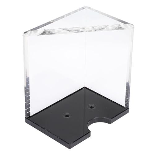 NAMOARLY Poker-Abfallbox kartenständer kartenaufsteller Kartenhalterung Card Box Card Holder klein Lagerung wiederverwendbar Spielkartenetui Spielkartenversorgung für zu Hause Acryl Weiß von NAMOARLY