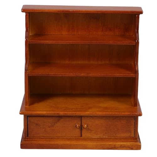 NAMOARLY Puppenhaus Mini Bücherregal Winzige Hausmöbel Miniaturschrank Miniatur Holz Bücherregal NAMOARLY Puppenhaus Mini Bücherregal Winzige Hausmöbel Miniaturschrank Miniatur Holz Bücherregal von NAMOARLY