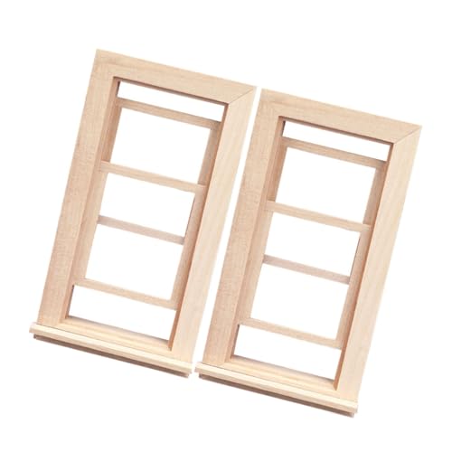 NAMOARLY Puppenhaus Miniaturfensterrahmen Unvollendete Holzfensterrahmen Für DIY Miniaturhaus Dekoration Für Puppenhaus Möbel Und Schlafzimmergestaltung NAMOARLY Puppenhaus Miniaturfensterrahmen Unvollendete Holzfensterrahmen Für DIY Miniaturhaus Dekoration Für Puppenhaus Möbel Und Schlafzimmergestaltung von NAMOARLY