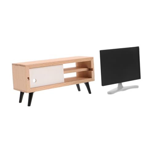 NAMOARLY Puppenhaus-dekorationszubehör, 1:12 Puppenhaus, Fernseher, Puppenhaus, Miniaturmöbel, tv-Schrank Für Puppenhaus-Puppen, Weihnachts-puppenhaus-möbel NAMOARLY Puppenhaus-dekorationszubehör, 1:12 Puppenhaus, Fernseher, Puppenhaus, Miniaturmöbel, tv-Schrank Für Puppenhaus-Puppen, Weihnachts-puppenhaus-möbel von NAMOARLY