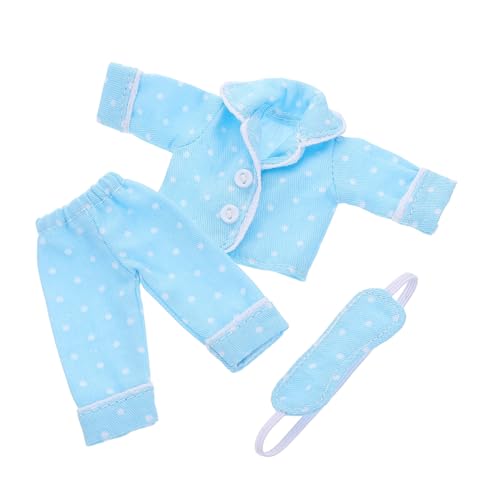 NAMOARLY Puppenkleidung Baumwoll Schlafanzug für Mädchen Puppen Mini Pyjama Outfit mit Charmanten Mustern Bequemes Schlafanzug Zubehör für Bjd und Doll NAMOARLY Puppenkleidung Baumwoll Schlafanzug für Mädchen Puppen Mini Pyjama Outfit mit Charmanten Mustern Bequemes Schlafanzug Zubehör für Bjd und Doll von NAMOARLY