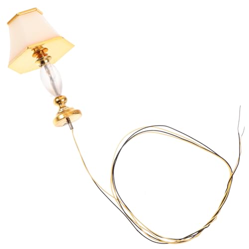 NAMOARLY Puppenstuben-Tischlampe für kinderspielzeug Mini-Tischlampe minitaschelampen Decor Zubehör für Babypuppen Puppenbett Miniaturlampenmodell Mini-Lampe Plastik Golden NAMOARLY Puppenstuben-Tischlampe für kinderspielzeug Mini-Tischlampe minitaschelampen Decor Zubehör für Babypuppen Puppenbett Miniaturlampenmodell Mini-Lampe Plastik Golden von NAMOARLY