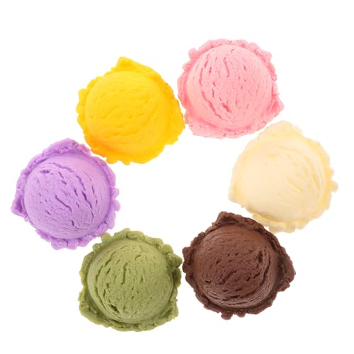 NAMOARLY Realistische Kunststoff Eiskugel Modelle Farben DIY Dekoration Fotorequisiten für Eisdielen und Kreative Dessert Requisiten NAMOARLY Realistische Kunststoff Eiskugel Modelle Farben DIY Dekoration Fotorequisiten für Eisdielen und Kreative Dessert Requisiten von NAMOARLY