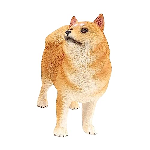 NAMOARLY Realistisches Samojeden Modell aus Kunststoff Detailreiche Hund Figurine Sicheres für Leichte Deko für Zuhause Büro und Schule Fördert Naturverständnis von NAMOARLY