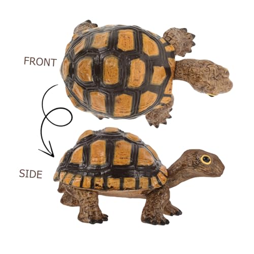 NAMOARLY Realistisches Schildkrötenmodell aus Sicherem PVC Dekorative Land Schildkrötenfigur für Kinderzimmer Vielseitiges Lernspielzeug und Stilvolle Tischdekoration für Zuhause und von NAMOARLY