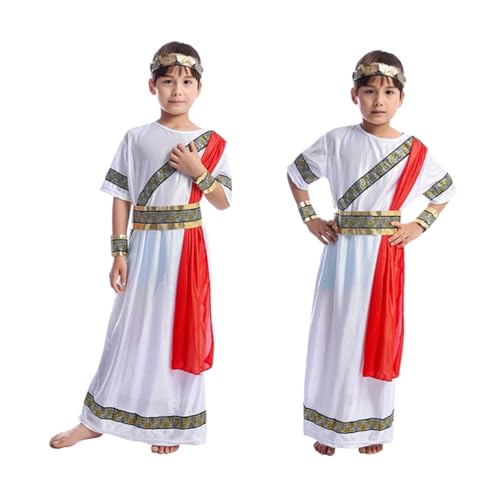 NAMOARLY Kinderkleidung Kleider Kleidung Römisches Rollenspiel-outfit Kind Halloween Rom Cosplay-Kostüm Für Kinder von NAMOARLY