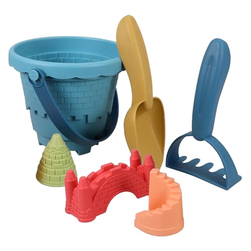 NAMOARLY Sandspielzeug Set für Kreatives Strandspielzeug mit Eimer für Sandburgen für Strand Park und Spielplatz Farbenfrohe Accessoires für Unbegrenzten Spaß Zufällige Zufällige Farbe von NAMOARLY