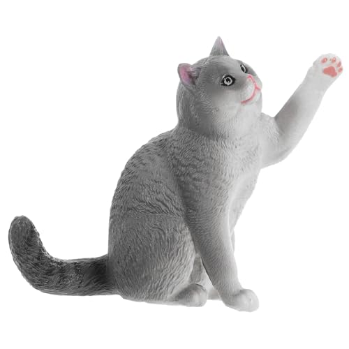 NAMOARLY Katzenfigur Katzen Figuren Künstliche British Shorthair Katze Figurine Realistisches Kätzchen Modell Für Katzenliebhaber Dekorative Fake Katze Statue NAMOARLY Katzenfigur Katzen Figuren Künstliche British Shorthair Katze Figurine Realistisches Kätzchen Modell Für Katzenliebhaber Dekorative Fake Katze Statue von NAMOARLY