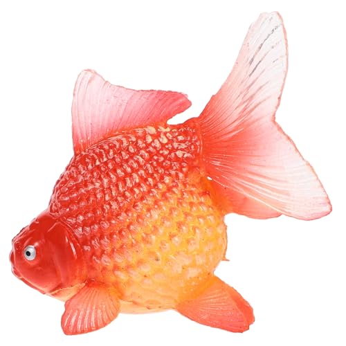 NAMOARLY Simulation Eines Goldfischspielzeugs Qualle Dekoratives Wildtierfiguren Walhai Anhänger Befestigung Zubehör Für Aquarien Tierspielzeug Krabbe Vorrichtungen Klein Abs Rot von NAMOARLY
