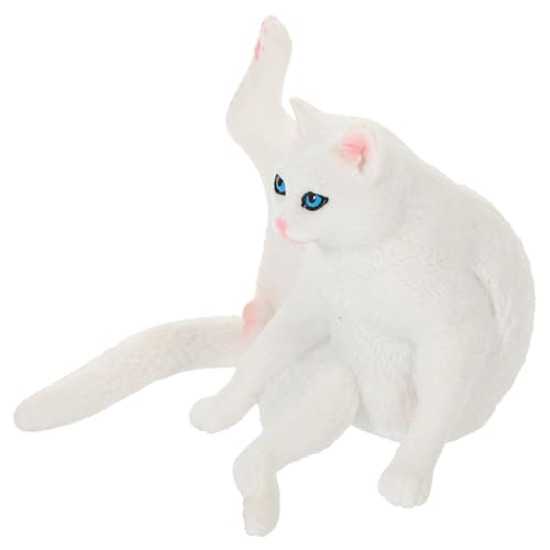 NAMOARLY Simulation Katzen Ornamente Katze Wohnungskatzen interaktiv Katzenzubehör gefälscht Mini Animal Figures Dekoration Schlafzimmer Desktop-Katzendekor kleine Katzenverzierung Plastik von NAMOARLY