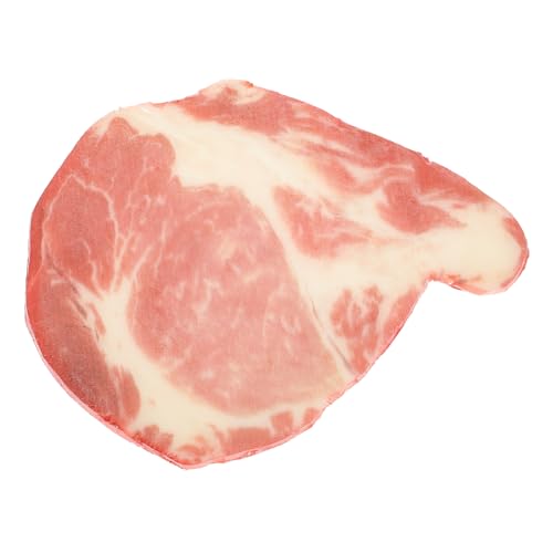 NAMOARLY Simulationsrindfleischmodell gefälschtes Essen künstliches Steakdekor Miniatur für kinderspielzeug falsches Fleisch gefälschtes Rindfleischmodell PVC-Material rot NAMOARLY Simulationsrindfleischmodell gefälschtes Essen künstliches Steakdekor Miniatur für kinderspielzeug falsches Fleisch gefälschtes Rindfleischmodell PVC-Material rot von NAMOARLY