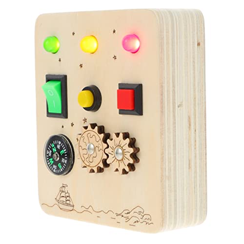 NAMOARLY Holz-ampel-simulationsplatine Beschäftigtes Brett Pädagogisches Spielzeug 1 Stück Rot Und Kleinkinderspielzeug von NAMOARLY