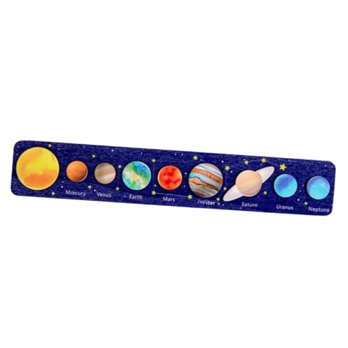 NAMOARLY Sonnensystem-Puzzle interaktives Puzzle geduldspiele holzpuzzle säugling passendes Kognition passende Rätsel Lernpuzzlespielzeug hölzern von NAMOARLY