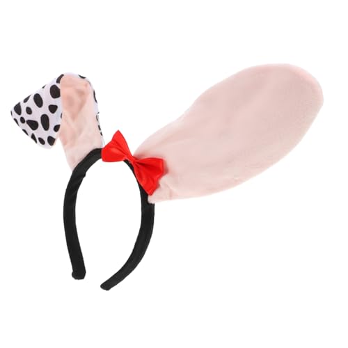 NAMOARLY Stirnband Mit Hundeohren Dalmatiner-kostümzubehör Bequem Weich Tierohren-kopfbedeckung Für Partys Cosplay Halloween von NAMOARLY
